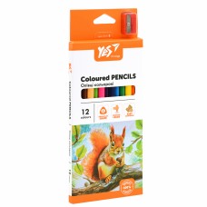 Олівці кольор. 12 кольор. "Yes" №290723 "O'range Line" з точилкою(12)