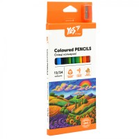 Олівці кольор. 24 кольор./12шт "Yes" №290755 O'range Line з точилкою(12)(240)