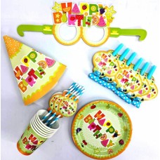 Набір для святкування на 36 предм. "Нарру Birhday" Фрукти №309/871309(1)(50)