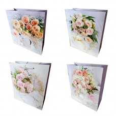 Пакет подарунковий папер. 18х23х8,5см, 3D,4 види №222-М/461658/Leader/(12)