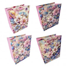 Пакет подарунковий папер. 18х23х10см 3D,4 види №790-S/461691/Leader/(12)