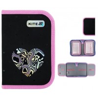 Пенал "Kite" Love is 1від.,б/н,з 2 відворотами №K25-622-3(48)