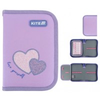 Пенал "Kite" Sweetheart 1від.,б/н,з 1 відворотом №K25-621-1(48)