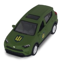 Автомодель "Шеврони Героїв" Toyota RAV4 Сухопутні війська ЗСУ №KM6198M2/КіддіСвіт/