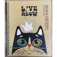 Щоденник шк. на спіралі А5 №SD1910/6693 40арк. тв. обкл./Мандарин/(80)