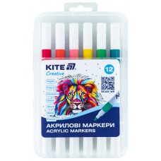 Набір маркерів акрил. "Kite" Creative №K-1156 12шт(25)(100)
