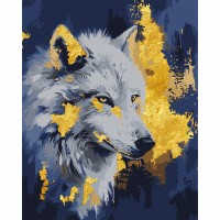Картини по номерах "Вовк" 40х50см, поталь №955372/Santi/
