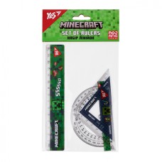 Набір лінійок "YES" Minecraft 3предм. (лінійка 15см) №370687(25)
