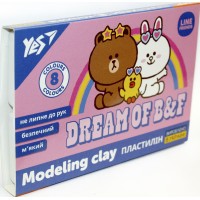 Пластилін "Yes" Line Friends 8 кольор. 160гр №540631(30)