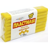 Пластилін "Гамма UA" 30гр жовтий,восковий №333107(12)(48)