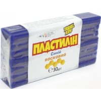 Пластилін "Гамма UA" 30гр синій,восковий №333105(12)