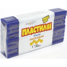 Пластилін "Гамма UA" 30гр синій,восковий №333105(12)