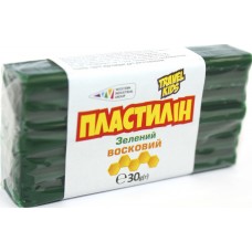 Пластилін "Гамма UA" 30гр зелений,восковий №333108(12)(48)