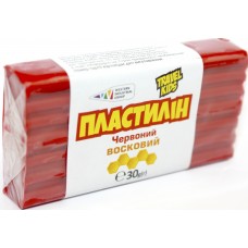 Пластилін "Гамма UA" 30гр червоний,восковий №333103(12)