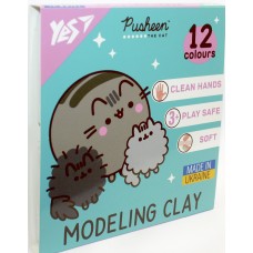 Пластилін "Yes" Pusheen 12 кольор. 240гр №540669(20)
