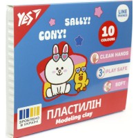 Пластилін "Yes" Line Friends 10 кольор. 200гр №540664(14)