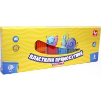 Пластилін "Школярик" 8 кольор. 180гр №303116002(22)