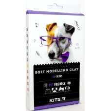 Пластилін "Kite" Dogs 12 кольор. 200гр воск. №K22-086(60)