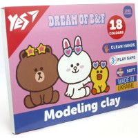 Пластилін "Yes" Line Friends 18 кольор. 360гр №540679(14)(44)
