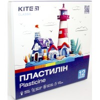 Пластилін "Kite" Classic 12 кольор. 240гр №K-1086(20)