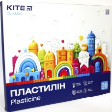 Пластилін "Kite" Classic 36 кольор. 720гр №K-078(7)