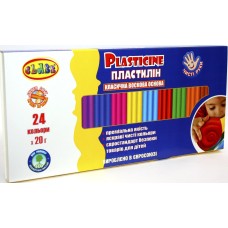 Пластилін "Class" МАХІ 24 кольор.х 20гр №7661С(20)