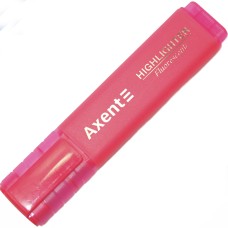 Текстмаркер "Axent" №2537-10-A клин. Highlighter 1-5мм рожевий(12)(144)