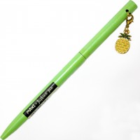 Ручка кульк.метал. "Maxi" №MX16335 Ананас,з брелоком,синя(10)(50)