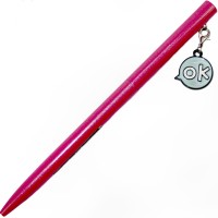 Ручка кульк.метал. "Maxi" №MX16338 OK,з брелоком,синя(10)(50)