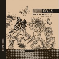 Скетчбук 36/120 В5 б/лін. крафт. №7БЦ/БК27/2/2142/Мандарин/(10)