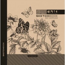 Скетчбук 36/120 В5 б/лін. крафт. №7БЦ/БК27/2/2142/Мандарин/(10)