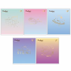 Зошит А5 YES 24арк. лін. софт тач,фольга золото "Goldstar Pusheen" №767544(10)(160)