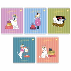 Зошит А5 YES 48арк. лін. гібридний виб лак "Exquisite doggy" №767552(5)(100)