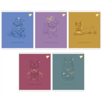 Зошит А5 YES 48арк. лін. фольга золото,УФ виб "Luxure doggy" №767553(5)(100)