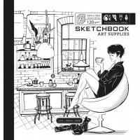 Скетчбук 36/120 В5 б/лін. картон. обкл. №7БЦ/БК290/4/21368/Мандарин/(10)