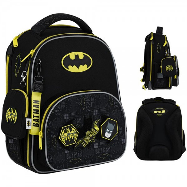Рюкзак каркасний "Kite" Education DC Batman 2від.,3карм. №DC25-556M(4)
