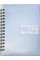 Блокнот пруж. А6 60арк. кліт. пласт. обкл. металік,блакитний №О25945(5)(50)