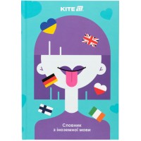 Зошит "Словник з іноземної мови" А5 60арк. тв. обкл. Girl №К25-407-1/Kite/(20)