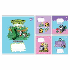 Зошит 24арк. кліт. YES Minecraft Flowers №767588(20)(320)