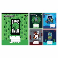 Зошит 12арк. кос. лін. YES Minecraft Walls №767565(25)(500)
