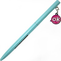 Ручка кульк.метал. "Maxi" №MX16341 OK,з брелоком,синя(10)(50)