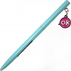 Ручка кульк.метал. "Maxi" №MX16341 OK,з брелоком,синя(10)(50)