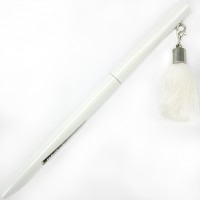 Ручка кульк.метал. "Maxi" №MX16366 з брелоком-китичкою,синя(50)