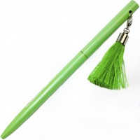 Ручка кульк.метал. "Maxi" №MX16368 з брелоком-китичкою,синя(50)