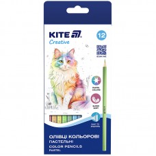 Олівці кольор. 12 кольор. "Kite" №K-451 Kite Creative Pastel(12)(240)