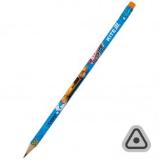 Олівець гр. "Kite" №HW25-046 Hot Wheels з гумкою,тригран.,в тубі(36)(432)