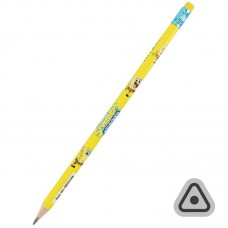 Олівець гр. "Kite" №SB25-046 Sponge Bob з гумкою,тригран.,в тубі(36)(432)