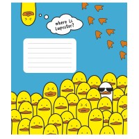 Зошит 12арк. лін. Школярик "Animal's memes" №012-3567L(30)(300)