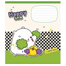 Зошит 12арк. кос.лін. Школярик "Happy one" виб.УФ-лак №012-3532C(30)(300)