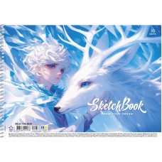 Альбом для малюв. на пруж. 30/100 А4 "Star"УФ-лак№PB-SC-030-8538/Школярик/(9)(108)(90)(63)